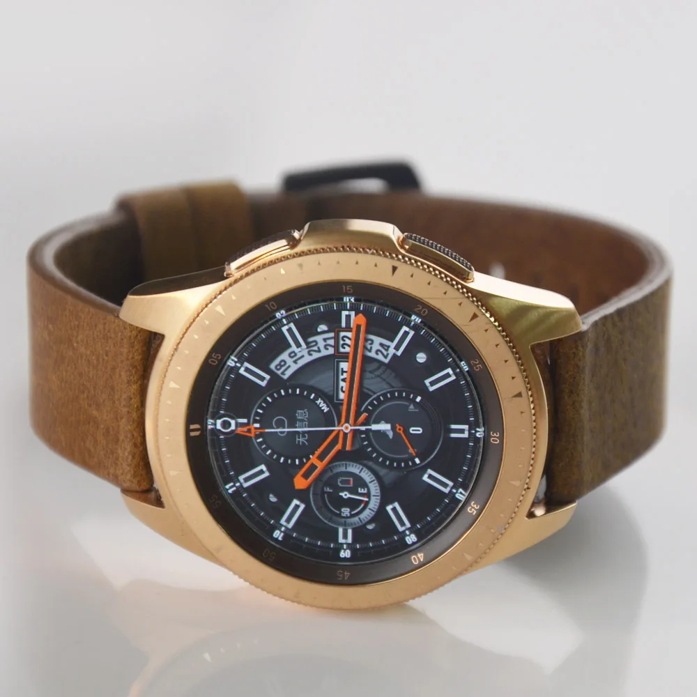 Мужской/женский кожаный ремешок для Samsung Galaxy Watch 3 41 мм 45 42 мм/46 мм/Активный 2 1 22 20