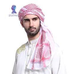 Модные Для мужчин регулируемый мусульманская Аравия Ближний Восток оголовье Кепки арабские спереди шарф хиджаб