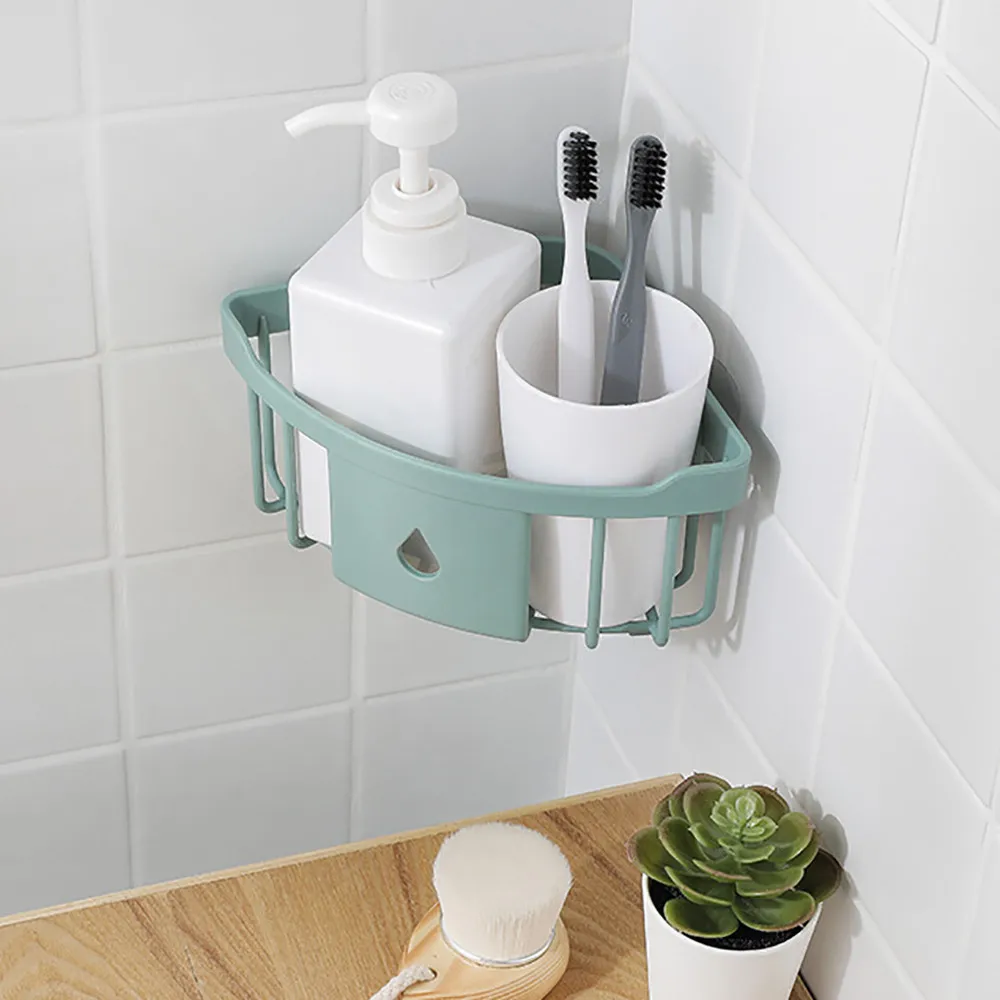 

Dropshipping Plastic Bathroom Kitchen Corner Storage Rack Organizer Shower Shelf
