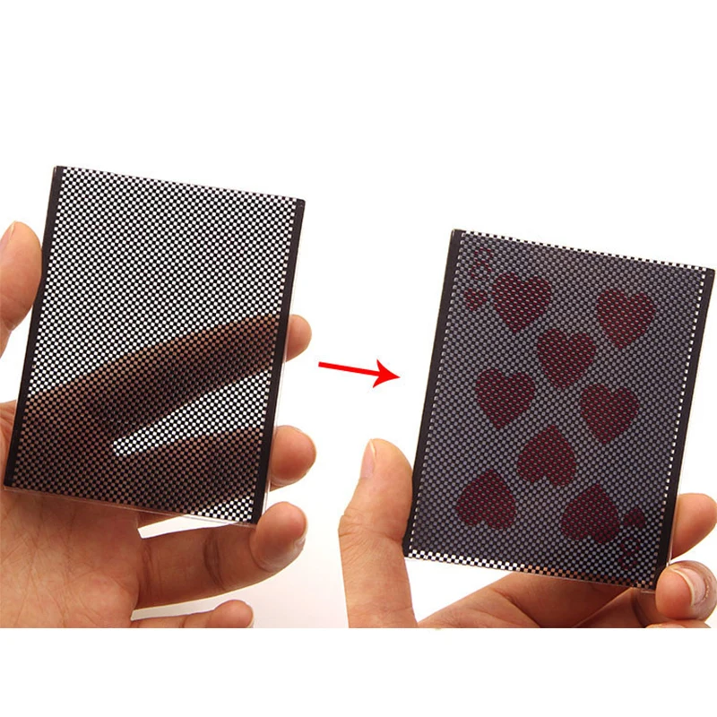 

New Funny WOW Poker Card Magic Tricks WOW Card Wonderful Vanish Illusion Change Sleeve Close-Up Street Magic Trick