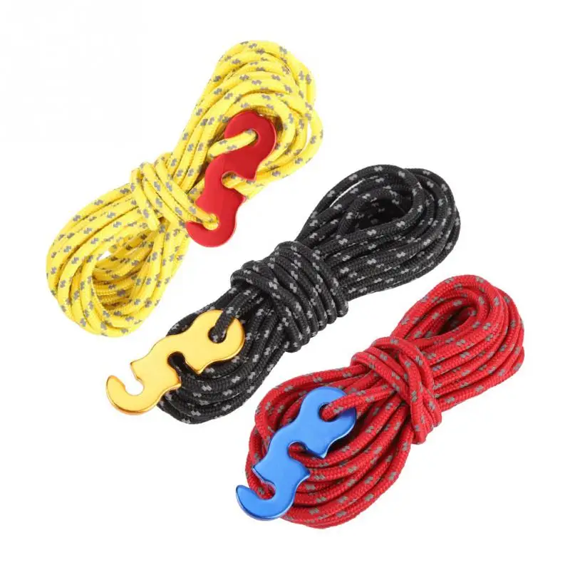 3mm Reflective Tent Wind Rope 4pcs/lot Outdoor Sun Shelter Awning