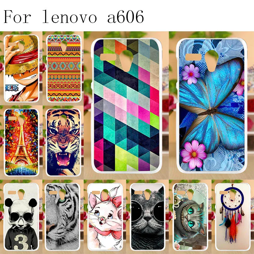 

Anunob Painted Case For Lenovo A606 Case Silicone Soft TPU Cases For Lenovo A606 A 606 Cover Protective Bags Cute Animal Bags