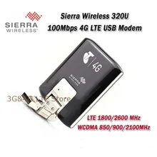 Открыл Беспроводной AirCard Сьерра 320U LTE 4 г WI-FI карты мобильного широкополосного доступа 150 МБ gps слот MicroSD модем
