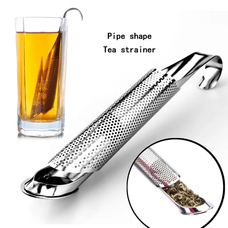 Pipe Design Strainer Amazing Tea Infuser Touch Stainless Steel Tea Tool Strainersin Tea