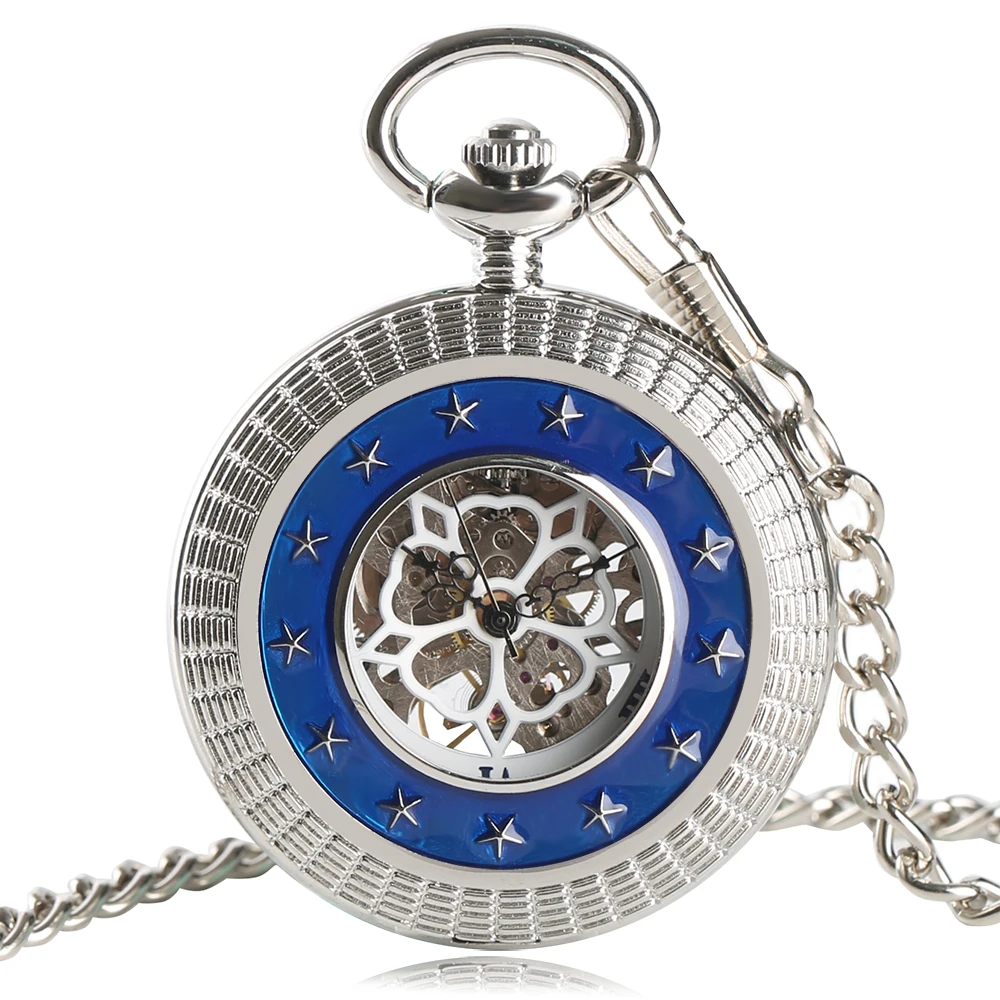 YISUYA Antique Hollow Pendant Pocket font b Watch b font Men Exquisite Hand Winding Mechanical font