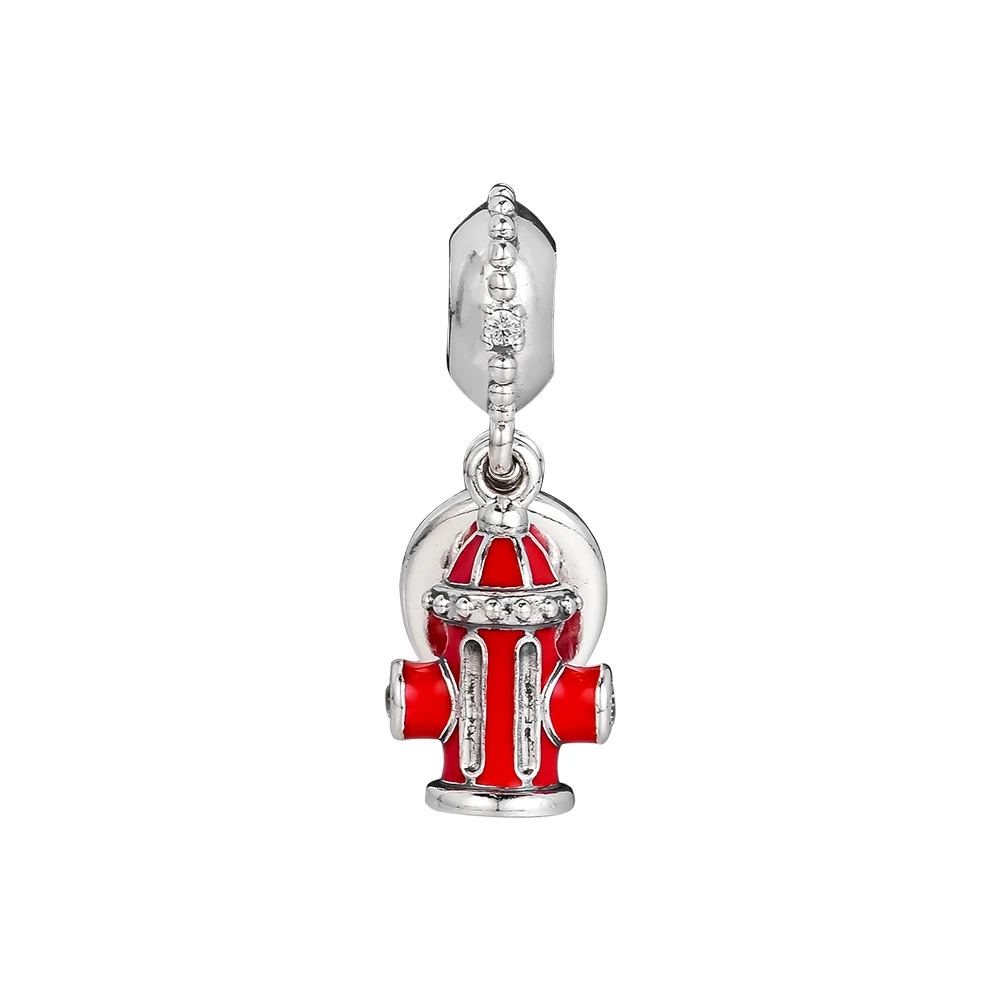 CKK Silver 925 Jewelry Fits Pandora Bracelets Firefighter Essentials Dangle Charm Mixed Enamel Original Beads