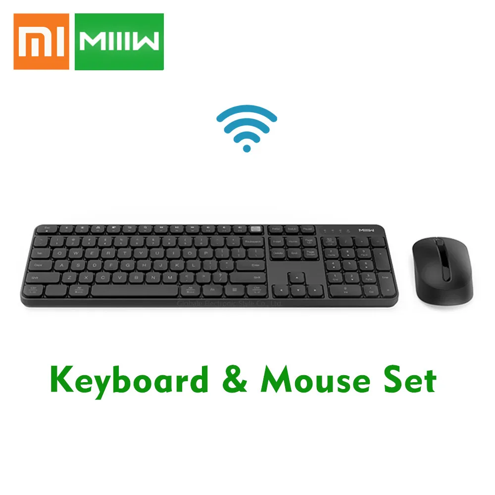 

Original Xiaomi MIIIW RF 2.4GHz Wireless Office Keyboard Mouse Set 104 Keys Compatible Portable USB Keyboard For Windows PC Mac