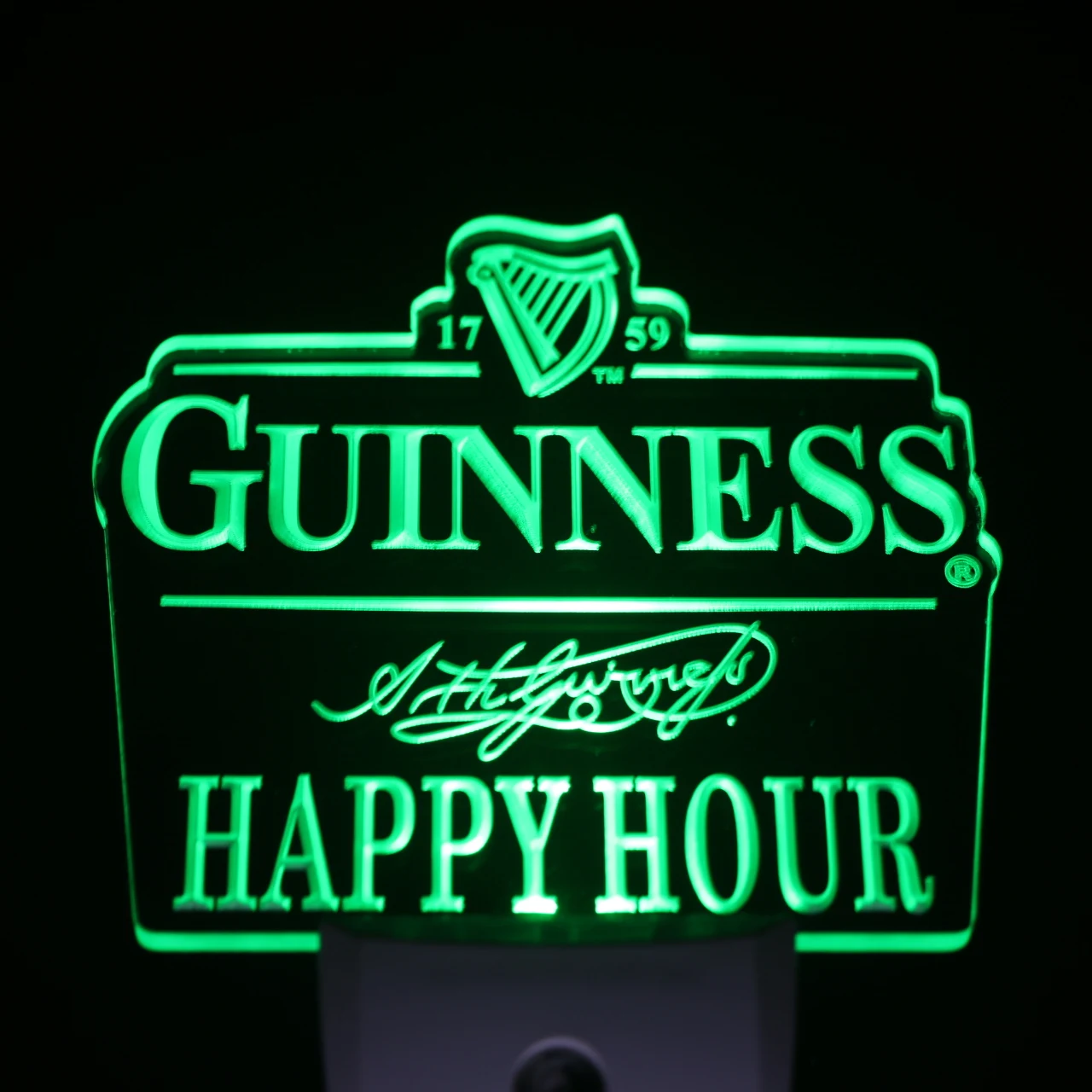 Ws0201 Guinness Happy Hour ALE день/ночь Сенсор свет в ночь знак