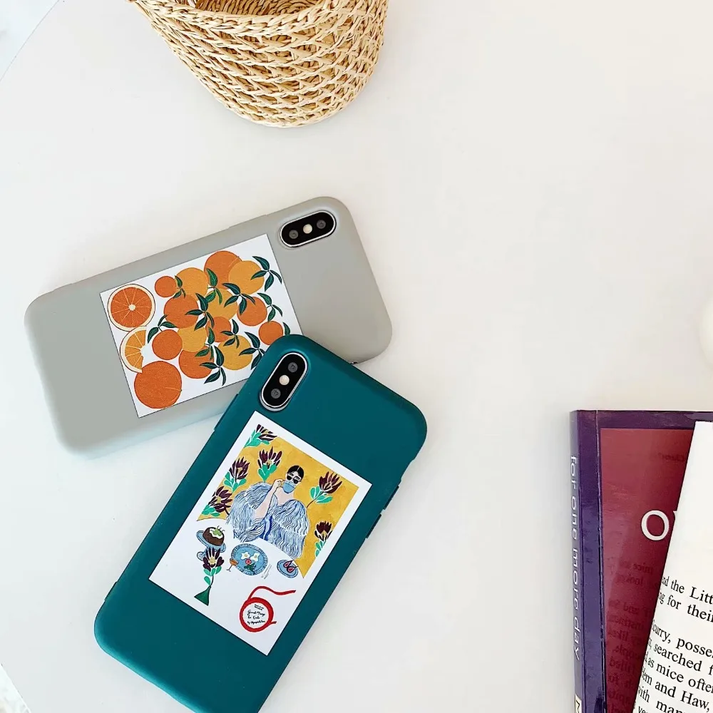 ORYKSZ милый красивый чехол для телефона с фруктами iPhone X XS Max XR силиконовый мягкий 7 8