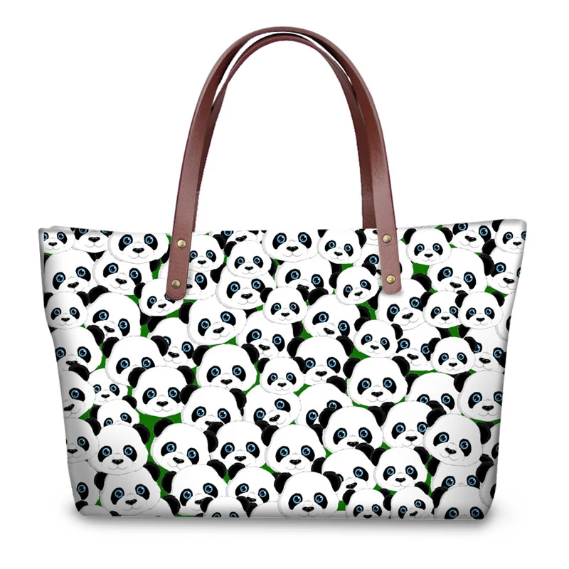 

Cute Animal Panda Puzzle Women Handbags Luxury Brand Big Messenger Bag for Female Travel Tote Shoulder Crossbody Bag