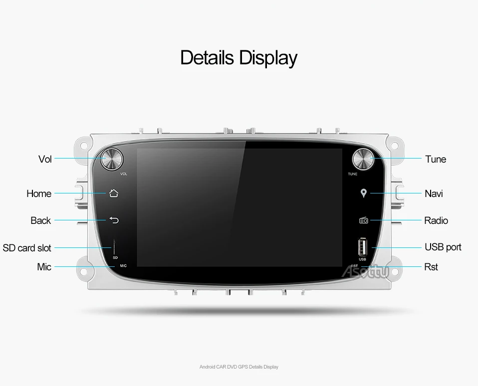 Android 8,1 автомобиль DVD Восьмиядерный для Ford Mondeo C-max Фокус galaxy S-max автомобиль dvd gps радио Видео плеер в тире dvd 1024*600