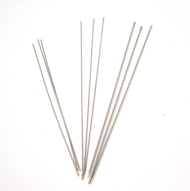 60pcs Nickel Color Metal Needles For Beads Jewelry Findings Beading