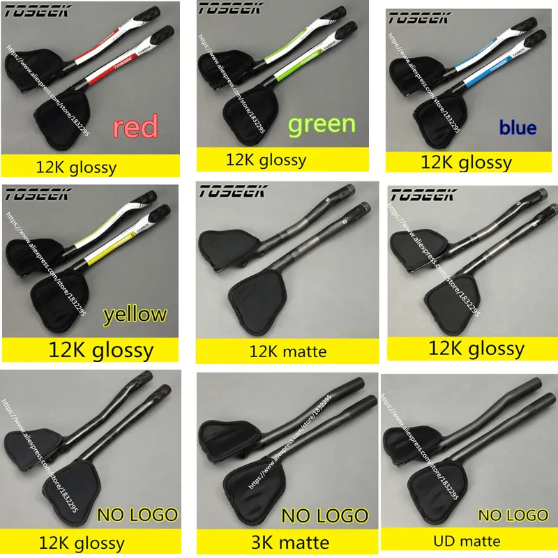 

NEW 12K 3K UD finish rest bar tt handlebar full carbon rest handlebar road bike TT bar 15 styles bicycle parts