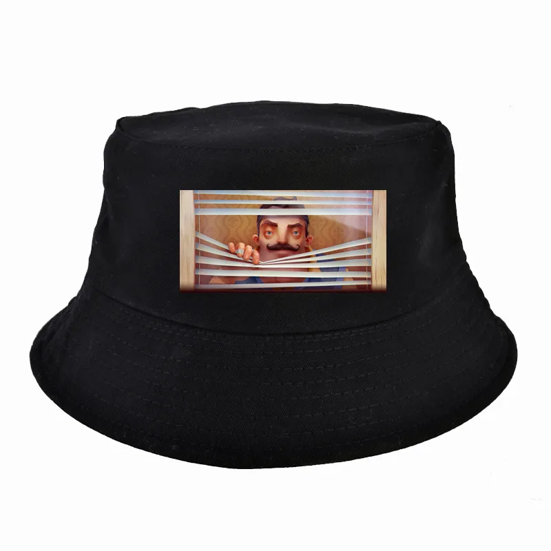 Летняя шляпа-ведро Hello neigher, летняя шляпа рыбака для мужчин и женщин, уличные шляпы для путешествий, солнцезащитные очки harajuku, поп Панама, кость