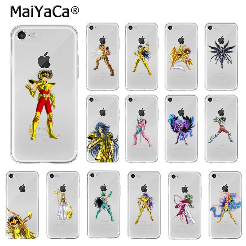 MaiYaCa Saint Seiya ТПУ Мягкие аксессуары для телефона чехол Apple iPhone 8 7 6 6S Plus X XS MAX 5 5S SE XR