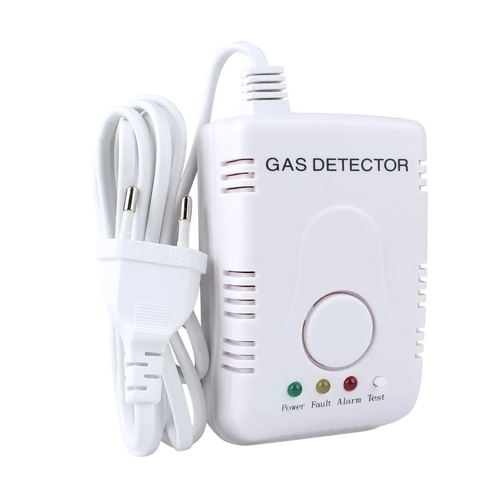 

NEW ARRIVE Security Plug-In Combustible Gas Detector Alarm Sensor Gas Leakage Sensor and Battery Back Up