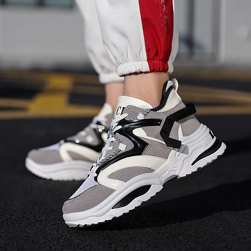 

Men's Shoes Casual Shoes Fashion Sneakers Men Breathable Thick bottomOutdoor Couple Shoes Tenis Masculino Adulto Esportivo