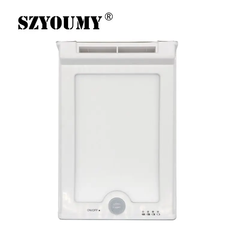 

SZYOUMY 350LM 2.5W 46 LED Solar Light Outdoor PIR Motion Sensor LED Garden Light Solar Power Pathway Emergency Wall Lamp