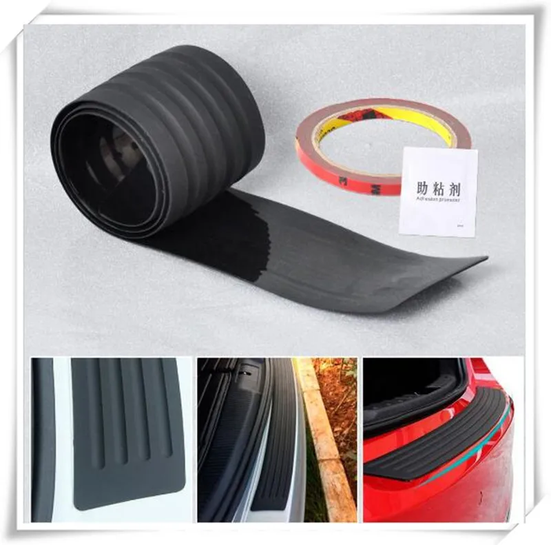 

New Car Trunk guard plate sticker Rear bumper rubber protection For Dacia duster logan sandero stepway lodgy mcv 2 Car-styling