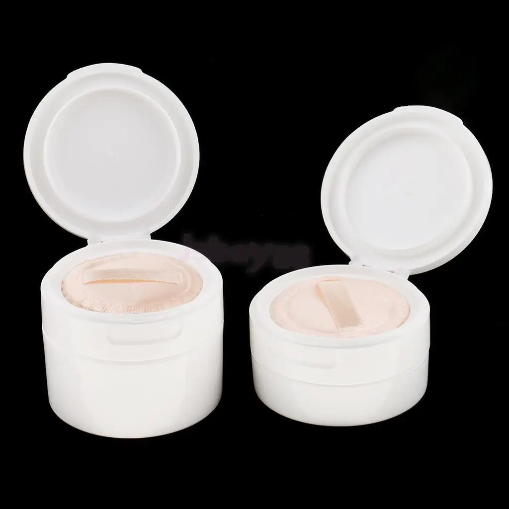 50g 120g Loose Powder Case Facial Blusher Container Jars with Puff