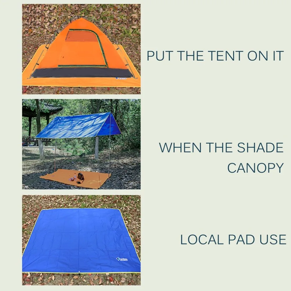 4-6 человек Сверхлегкий Многофункциональный водонепроницаемый походный коврик для палатки брезентовый коврик для наружного кемпинга пешего туризма пикника