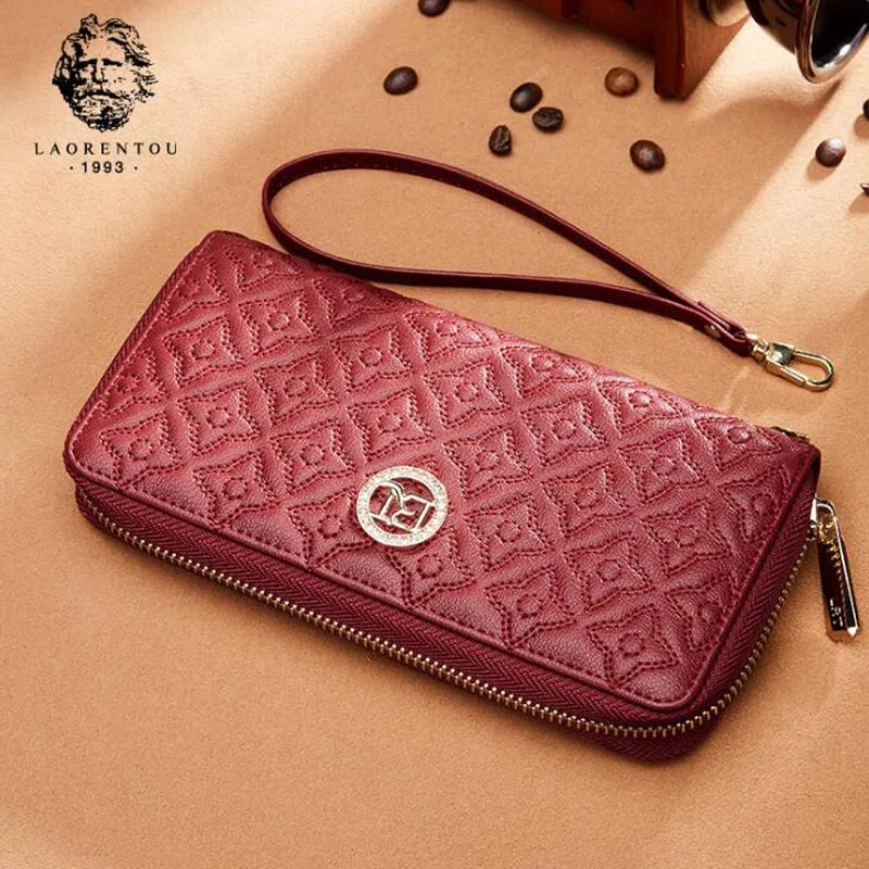 

LAORENTOU2018 new high-quality fashion luxury brand men's bag men's leather large-capacity business first layer leather envelope