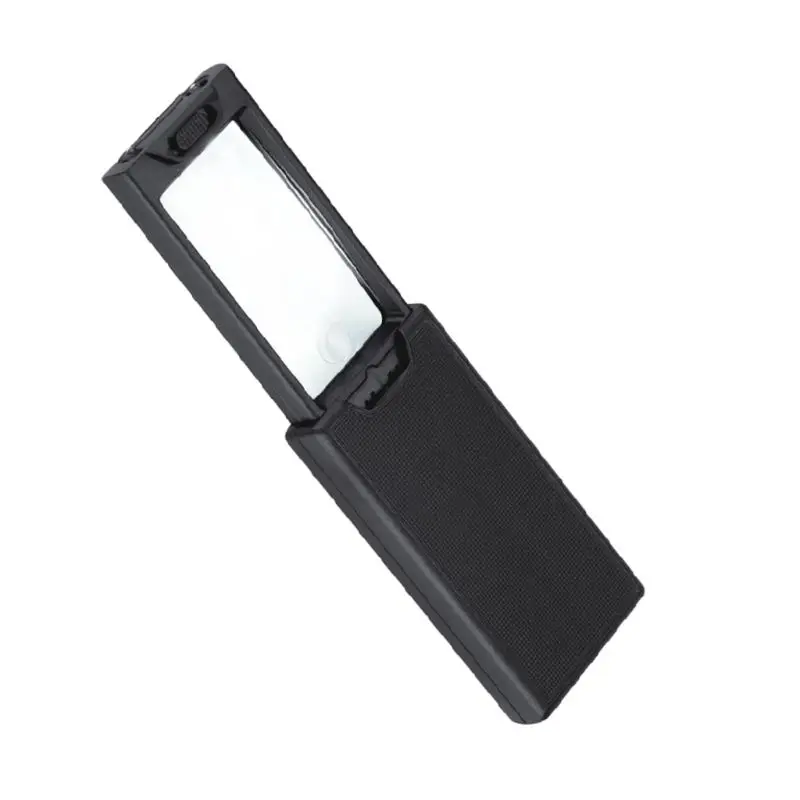 

Multi-purpose Pull-out Magnifying Glass Drawer Type Two Lenses With Three LED Lights Portable Magnifying Glass