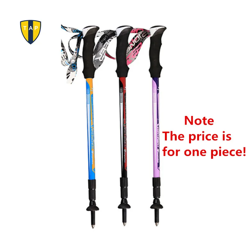 Ultra light Walking Stick Adjustable Hiking Alpenstock Carbon Fiber