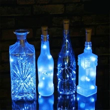 10 светодиодный s на солнечных батареях пробковый светодиодный светильник-гирлянда медная гирлянда проволочный светильник s рождественское праздничное украшение для вечеринки, свадьбы