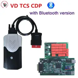 3 шт./лот DHL Бесплатная черный интерфейс (новый cdp + качество) новый Vci VD TCS CDP Bluetooth (2015R3/2016R0 программное обеспечение) для грузовых автомобилей
