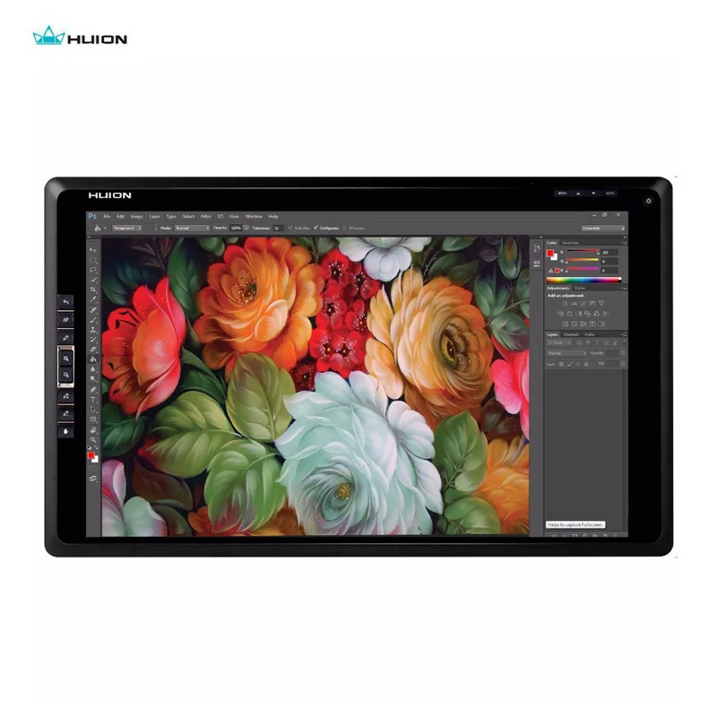 Графический монитор Huion 18 4 дюйма HDMI сенсорный ЖК экран для рисования 8 горячих