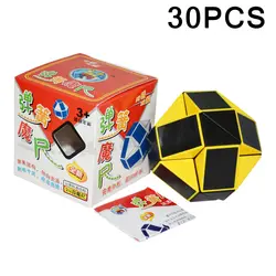 30 шт. желтый черный ShengShou креативная Волшебная линейка MoChi magic cube красочная наклейка Скорость поворот головоломка Нео Куб антистресс игрушки