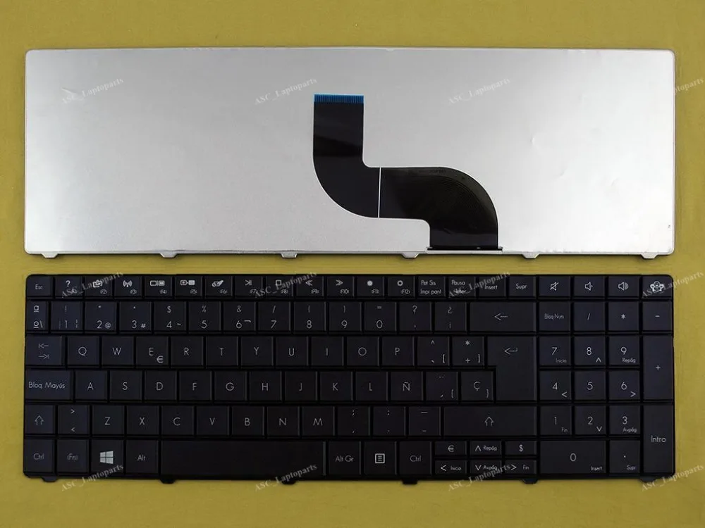 Новая SP испанская клавиатура Teclado для GATEWAY NE Packard bell EASYNOTE LE11BZ TE11HC TE11BZ TE11HR ноутбук черный WIN8