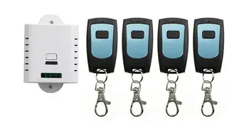 

New AC85V 110V 120V 220V 250V 1CH Remote Control Light Switch Relay Output Radio Receiver Module and 4 *Waterproof Transmitter