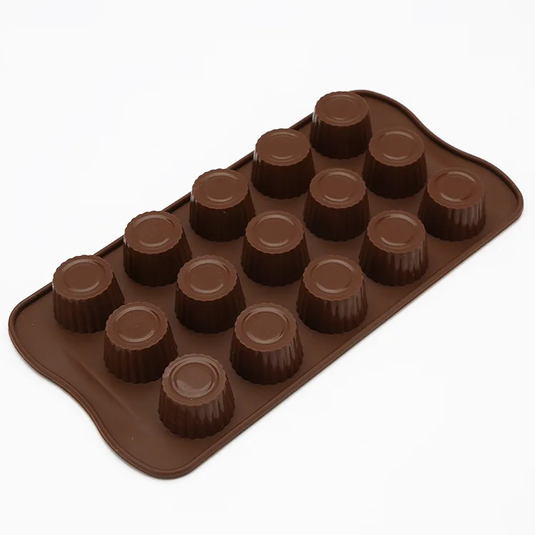 DIY пищевой формы шоколада силиконовые формы для выпечки 15 цилиндров шаблон формы