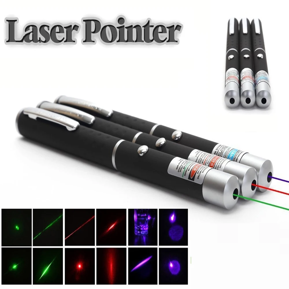 

Red/blue/green Violet Laser Pointer Laser Pen Teaching Presenter Beam Light High Power Hunting Lazer Bore Sight Device Free Ship