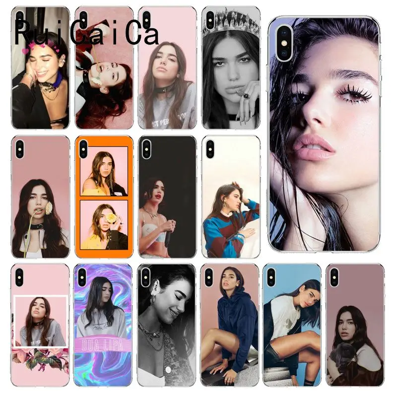 RuiCaiCa Dua Lipa мягкий чехол для телефона из ТПУ iPhone 5 5Sx 6 7 7plus 8 8Plus X XS MAX XR Fundas