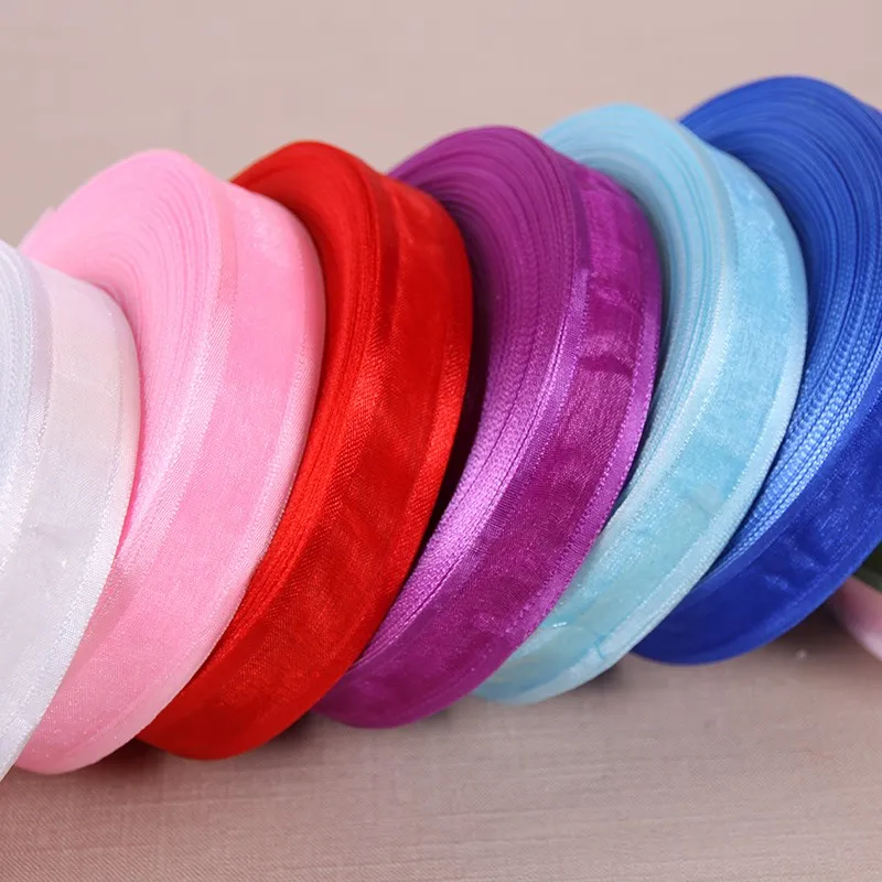 33 colors choose (10 yards/lot) 1''(25mm) Broadside organza ribbons