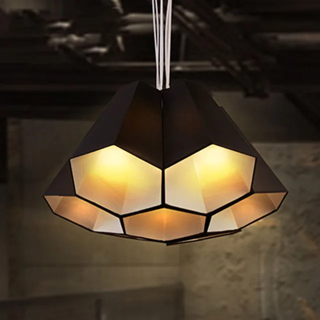 Nordic Minimalist Pendant Light Fabric Shade Hexagon Diy Nordic Minimalist Pendant Light Fabric Shade Hexagon Diy Combination Country Hanging Lights Hotel Suspension