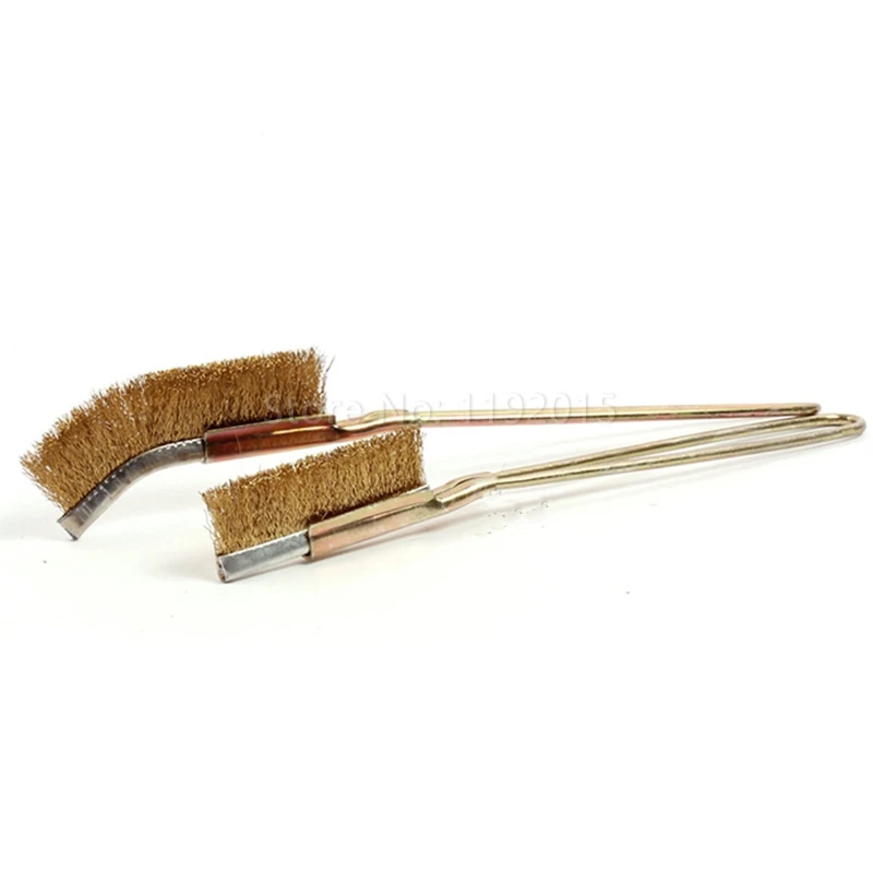 ZtDpLsd Mini Straight Head Wire Brass Stainless Steel Nylon Copper Brush Cup Wheel Dremel Accessories Rotary Cleaning Brush