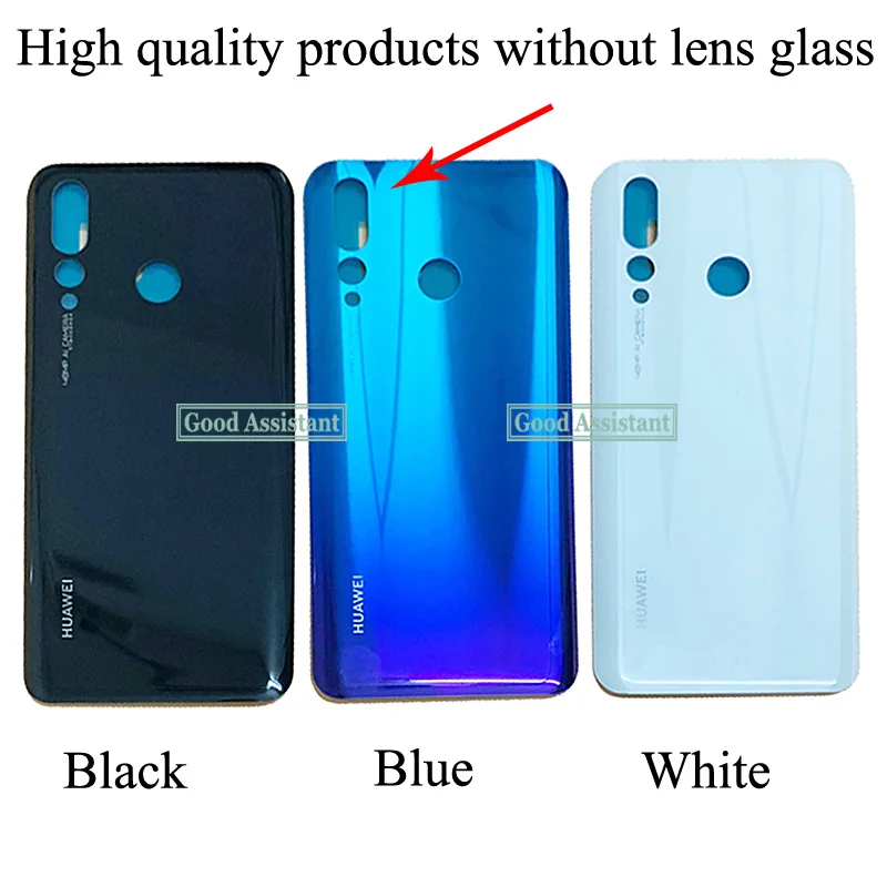 Original 6.4 inch For Huawei Nova 4 VCE-LX2 VCE-L22 Back Battery Cover Door Housing case Rear Glass lens parts Replacement