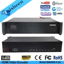 MPEG-4 AVC/H.264 8 Channel HDMI Encoder Cable TV RTMP Streaming IPTV/Live Broadcast/Campus Broadcast Video encoder