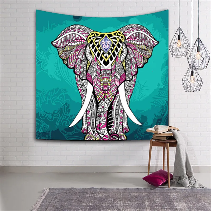 BeddingOutlet Elephant Tapestry Wall Hanging Animal Twin Hippie