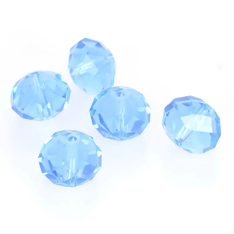 

Miasol 10x14mm 20Pcs/Lot Rondelle Austria faceted Crystal Glass Beads Loose Spacers Faceted Round Beads For Diy Jewelry Making
