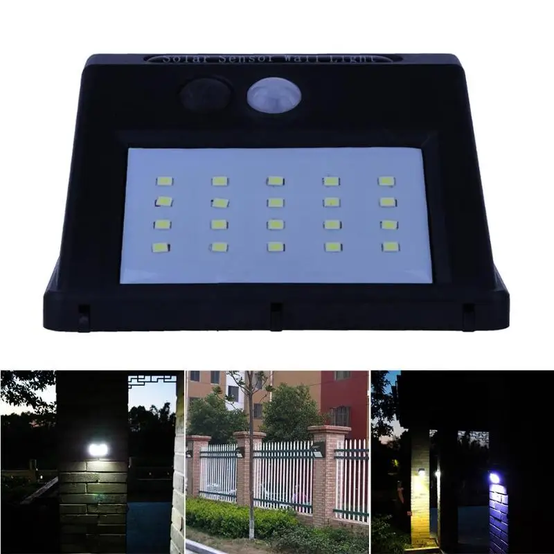 1-4 шт. светодиодный светильник на солнечной батарее с датчиком движения, светильник для улицы, водонепроницаемый настенный ночник, садовый светильник, энергосберегающий уличный светильник
