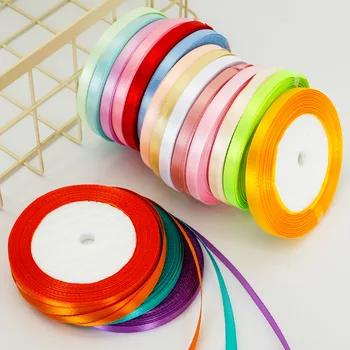 

25yards/roll Satin Ribbons Wedding Christmas Party Decorations Handmade DIY Bow Craft Ribbons Card Gifts Wrapping Supplies
