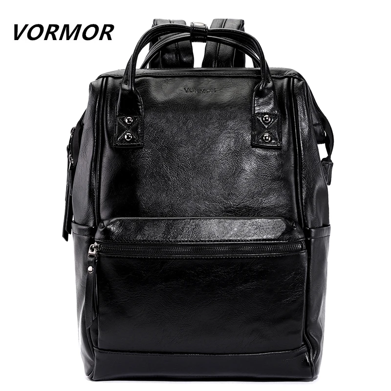

VORMOR Brand Men Women Backpack High Quality Youth Leather Backpacks for Teenage Girls Boy School Shoulder Bag mochila