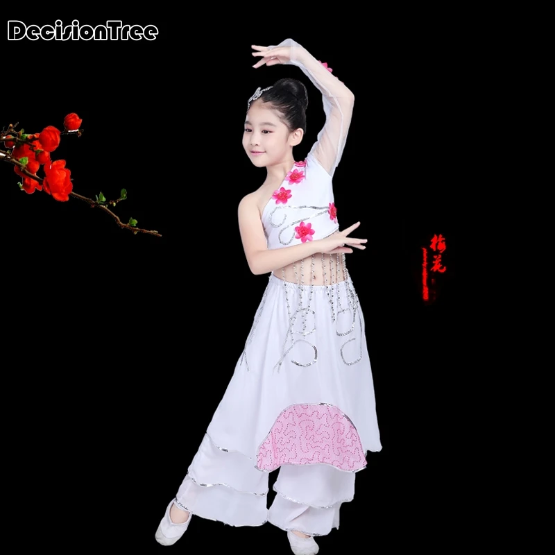 

2019 new child yangko dance costume girl chinese year stage dance clothing chinese folk dance dress kids national clothes