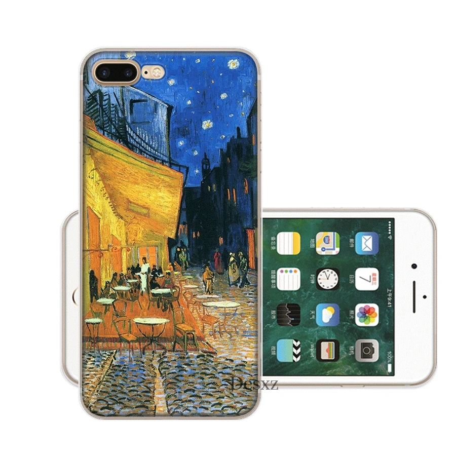 Жесткий чехол Desxz для iPhone 6 6s 7 8 Plus X XR XS Max 5 5S SE Van Gogh Painting|Чехлы-накладки| |
