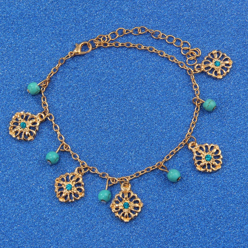 Богемная звезда бисер браслет для щиколоток с камнем для женщин винтажный тканый веревочный кулон браслет на ногу браслет на лодыжке пляжные украшения на лодыжке подарок